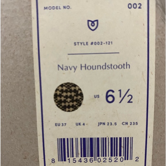 {Rothy’s} NIB Indigo Houndstooth Points size 6.5 - Picture 8 of 8